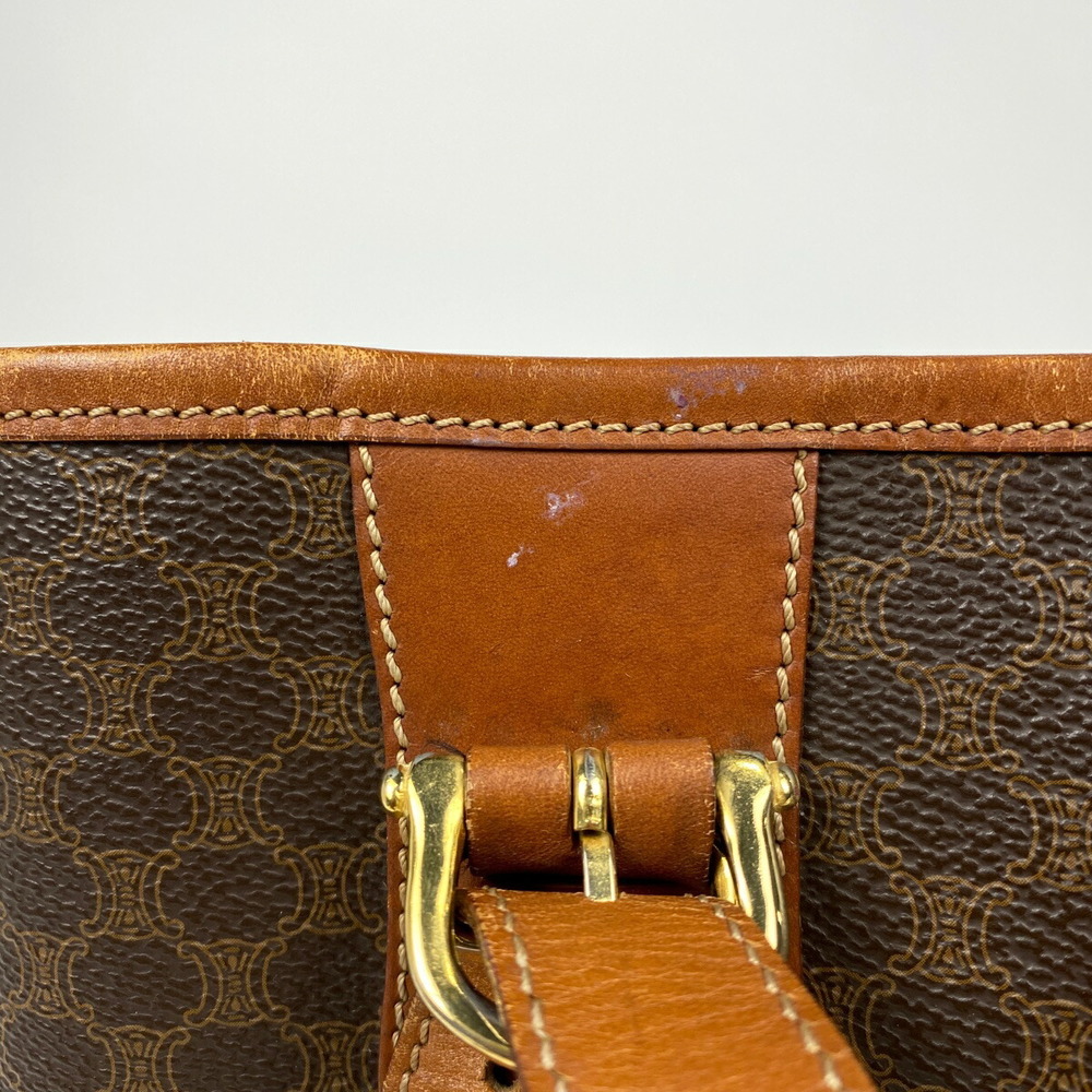 Celine Macadam Pattern Bucket Canvas Shoulder Tot… - image 3